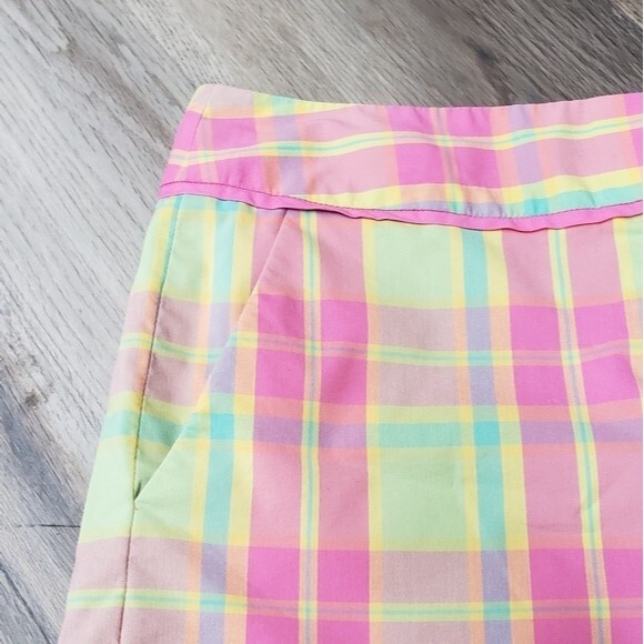 Lilly Pulitzer Vintage White Label Plaid Shorts 4 - Picture 2 of 8